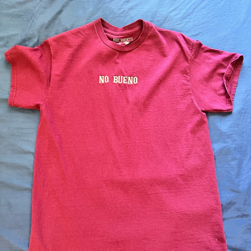Riot Society Maroon “No Bueno” Graphic Tee